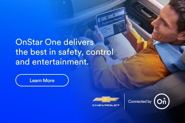 OnStar One delivers the best in safety, control and entertainment